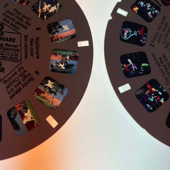 Talking View-Master Caspers Ghostland Wendy Good Witch 2 Reel Set Missing Reel 1 - Picture 10 of 10
